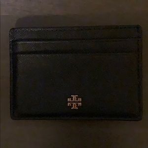 Tory Burch Black Card Holder. Like new.